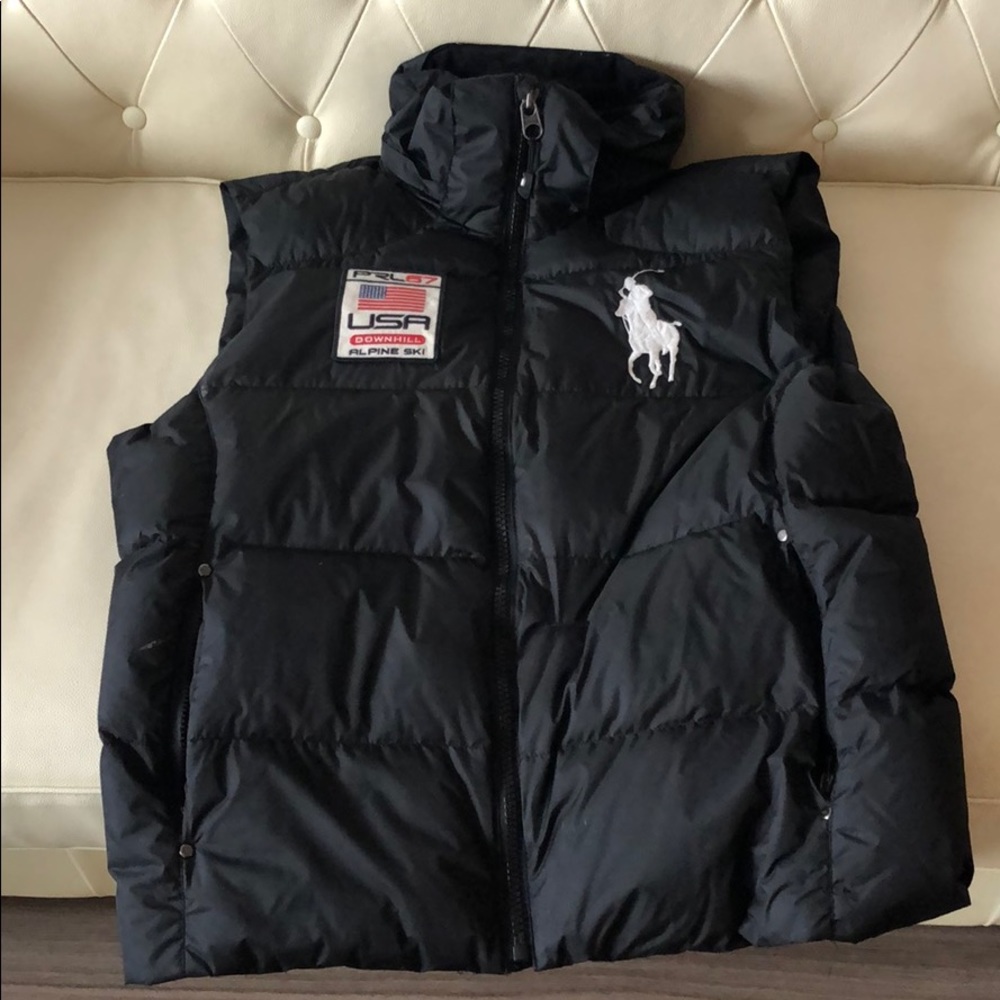 Polo Ralph Lauren Red Alpine Ski Goose Down Vest